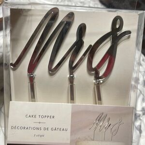 New Mr & Cake topper